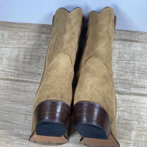 Vitorio Ricci Cowboy Boots Men’s Size 7M Suede Leather Made in Mexico Western - Picture 6 of 11